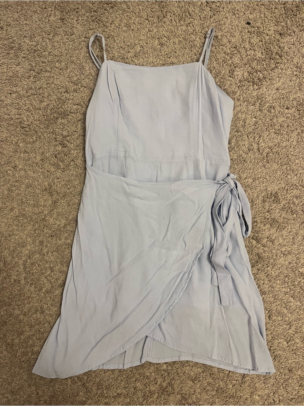 Baby blue mini dress